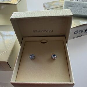 Swarovski Blue Crystal Earrings
